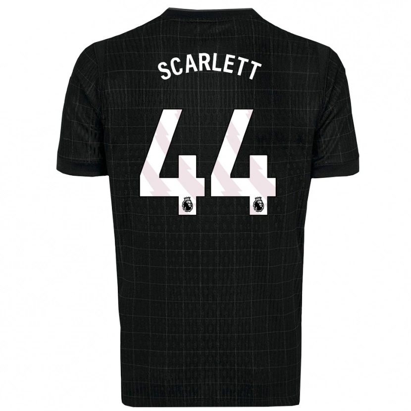 Danxen Kvinder Dane Scarlett #44 Sort Grå Udebane Spillertrøjer 2025/26 Trøje T-Shirt