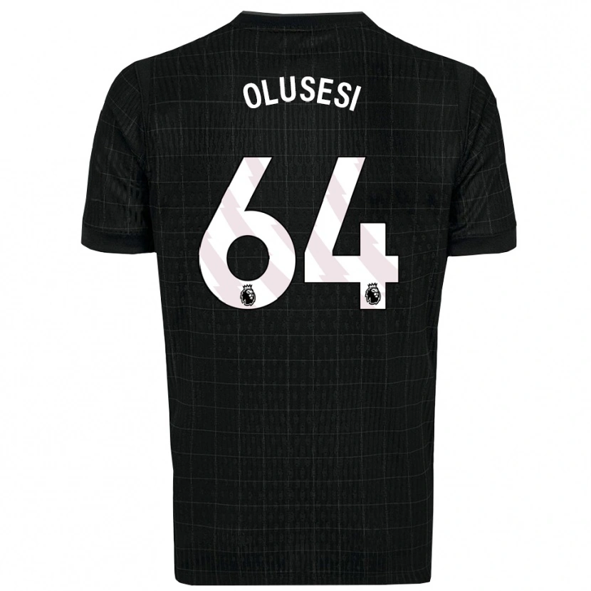 Danxen Kvinder Callum Olusesi #64 Sort Grå Udebane Spillertrøjer 2025/26 Trøje T-Shirt