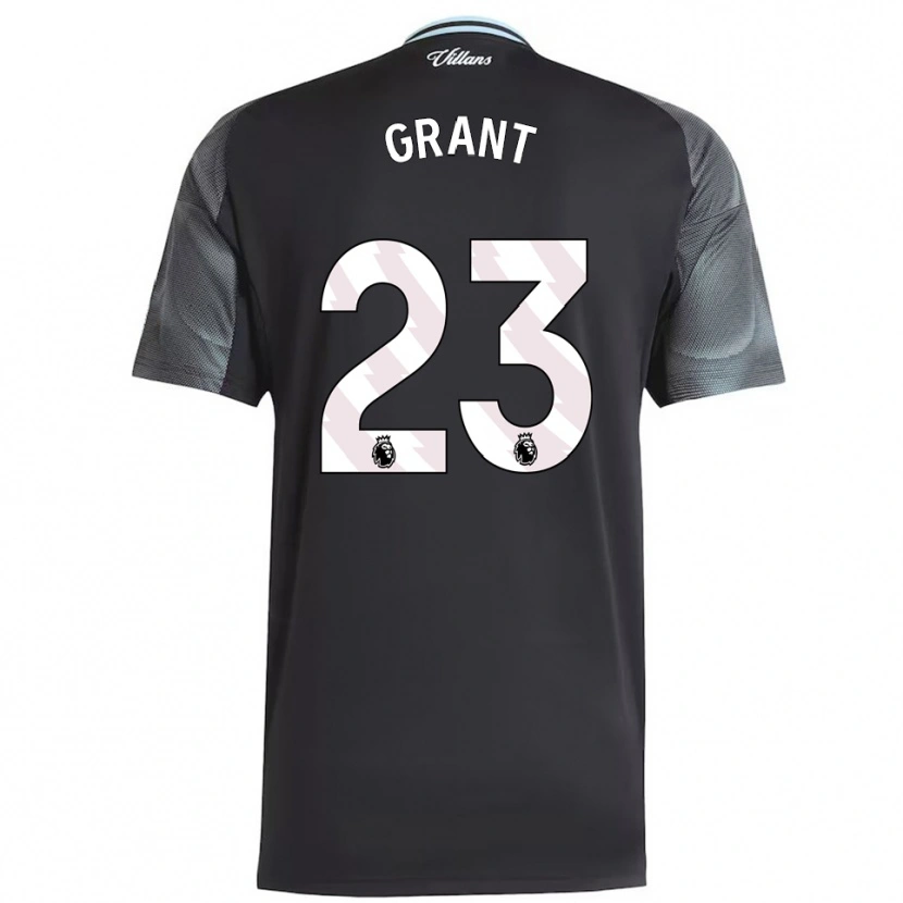 Danxen Kvinder Chasity Grant #23 Sort Himmelblå Udebane Spillertrøjer 2025/26 Trøje T-Shirt
