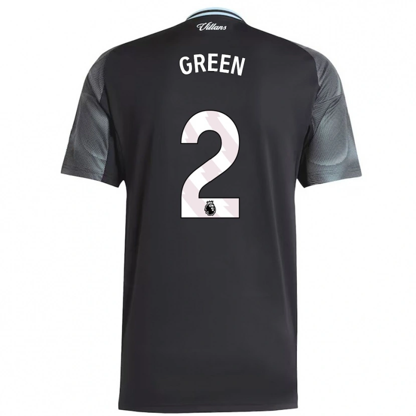 Danxen Kvinder Jacob Green #2 Sort Himmelblå Udebane Spillertrøjer 2025/26 Trøje T-Shirt