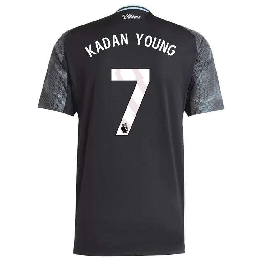 Danxen Kvinder Kadan Young #7 Sort Himmelblå Udebane Spillertrøjer 2025/26 Trøje T-Shirt