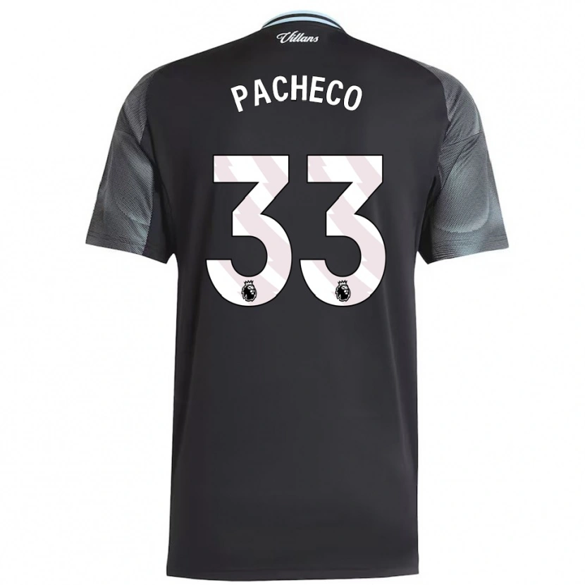 Danxen Kvinder Maz Pacheco #33 Sort Himmelblå Udebane Spillertrøjer 2025/26 Trøje T-Shirt