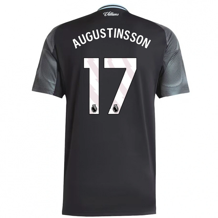 Danxen Kvinder Ludwig Augustinsson #17 Sort Himmelblå Udebane Spillertrøjer 2025/26 Trøje T-Shirt