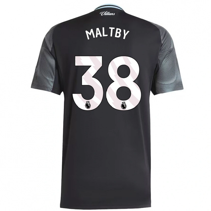 Danxen Kvinder Rachel Maltby #38 Sort Himmelblå Udebane Spillertrøjer 2025/26 Trøje T-Shirt