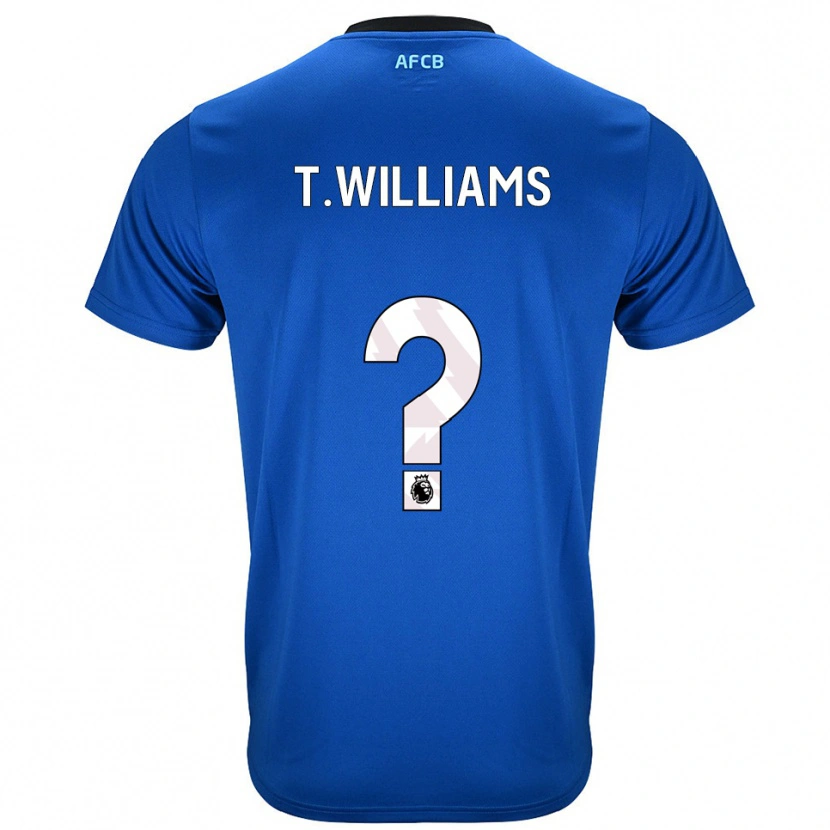 Danxen Kvinder Toure Williams #0 Blå Sort Udebane Spillertrøjer 2025/26 Trøje T-Shirt