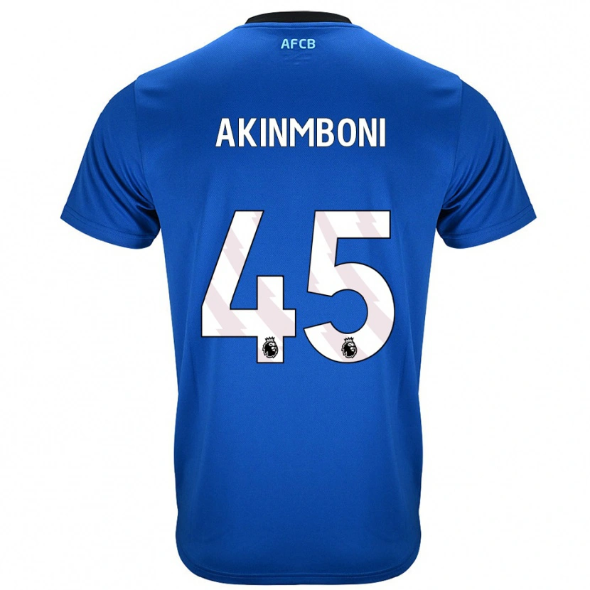 Danxen Kvinder Matai Akinmboni #45 Blå Sort Udebane Spillertrøjer 2025/26 Trøje T-Shirt