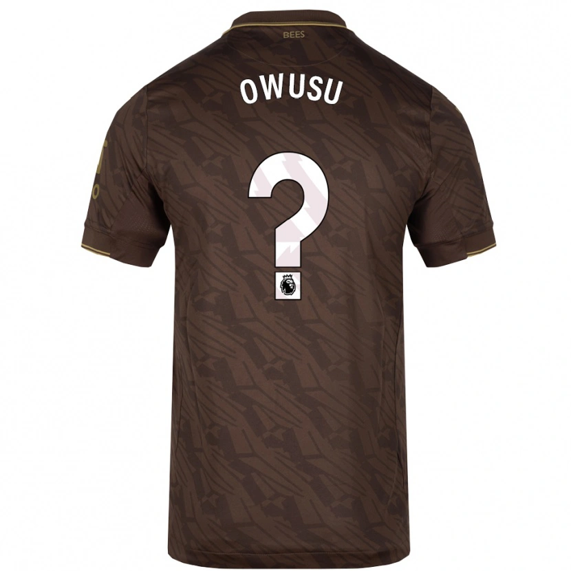 Danxen Kvinder Nedved Owusu #0 Brun Guld Udebane Spillertrøjer 2025/26 Trøje T-Shirt