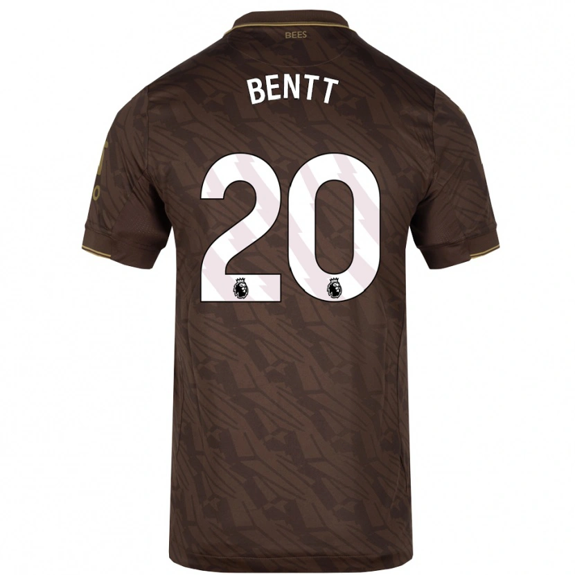 Danxen Kvinder Luka Bentt #20 Brun Guld Udebane Spillertrøjer 2025/26 Trøje T-Shirt