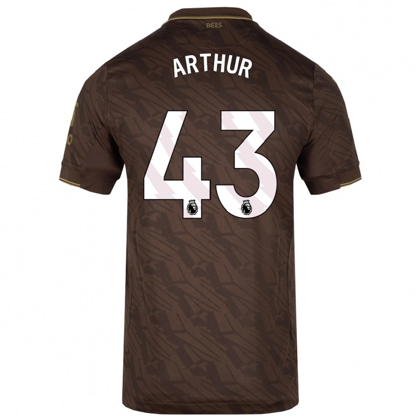 Danxen Kvinder Benjamin Arthur #43 Brun Guld Udebane Spillertrøjer 2025/26 Trøje T-Shirt