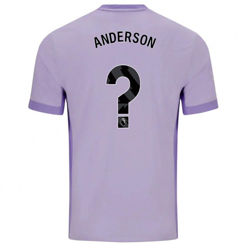 Danxen Kvinder Oliver Anderson #0 Taro Lilla Hvid Udebane Spillertrøjer 2025/26 Trøje T-Shirt