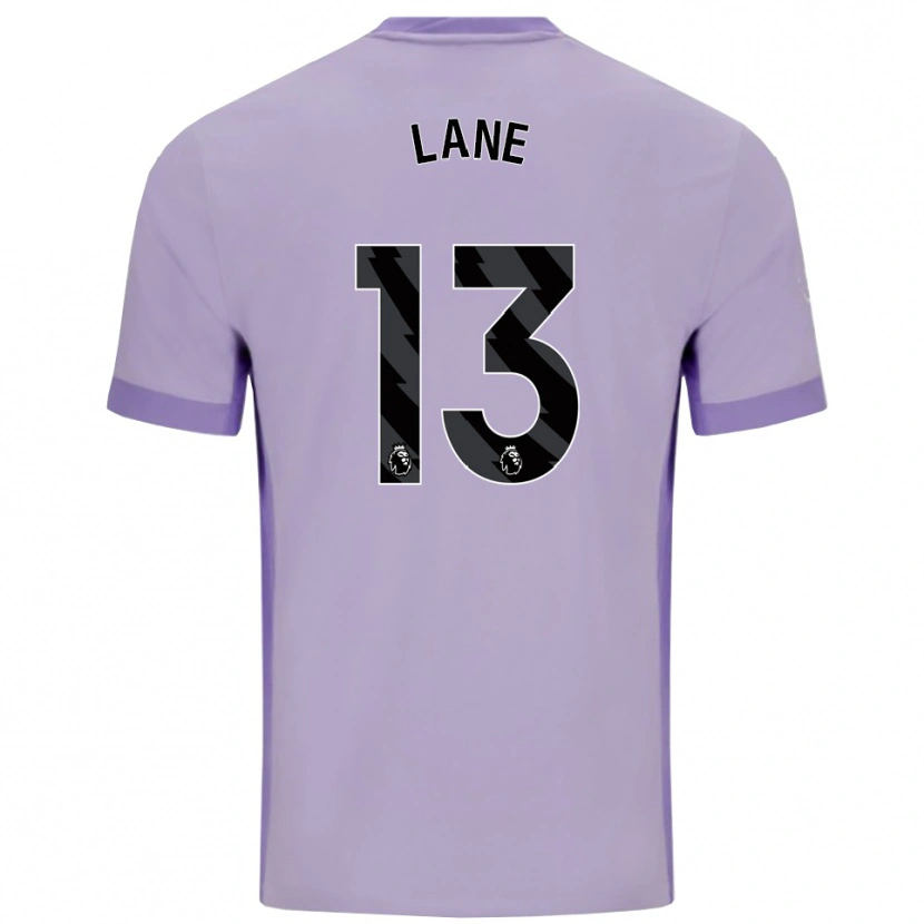 Danxen Kvinder Darius Lane #13 Taro Lilla Hvid Udebane Spillertrøjer 2025/26 Trøje T-Shirt