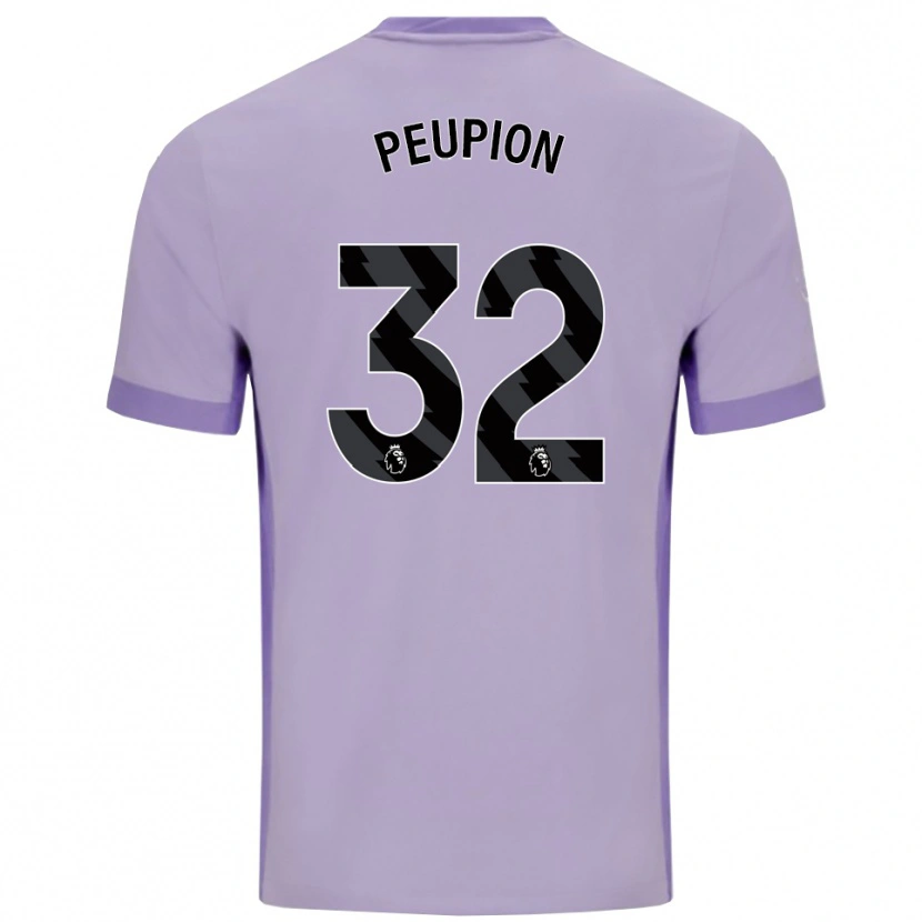 Danxen Kvinder Cameron Peupion #32 Taro Lilla Hvid Udebane Spillertrøjer 2025/26 Trøje T-Shirt