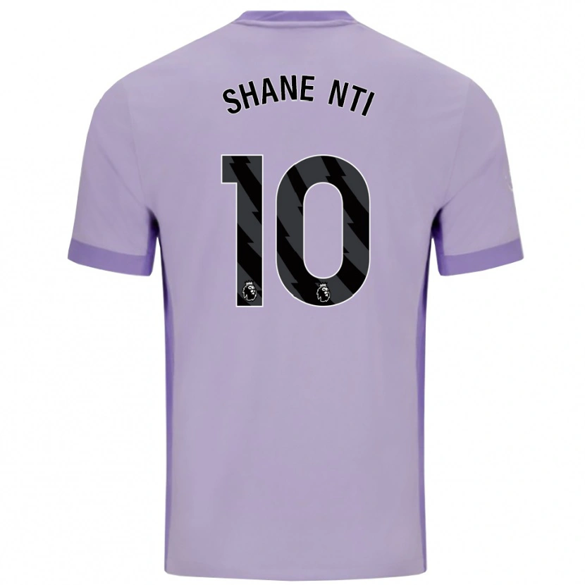 Danxen Kvinder Shane Nti #10 Taro Lilla Hvid Udebane Spillertrøjer 2025/26 Trøje T-Shirt
