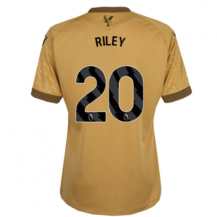 Danxen Kvinder Indiah-Paige Riley #20 Guld Sort Udebane Spillertrøjer 2025/26 Trøje T-Shirt