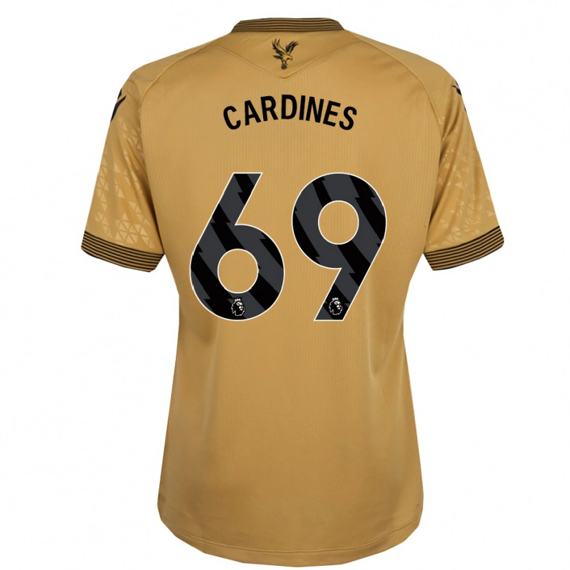 Danxen Kvinder Rio Cardines #69 Guld Sort Udebane Spillertrøjer 2025/26 Trøje T-Shirt