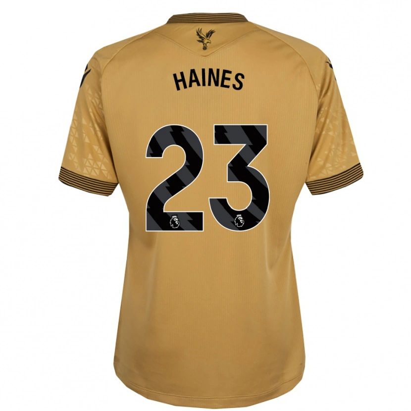 Danxen Kvinder Coral-Jade Haines #23 Guld Sort Udebane Spillertrøjer 2025/26 Trøje T-Shirt