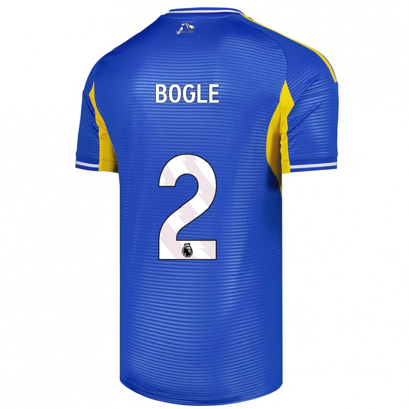 Danxen Kvinder Jayden Bogle #2 Blå Gul Udebane Spillertrøjer 2025/26 Trøje T-Shirt
