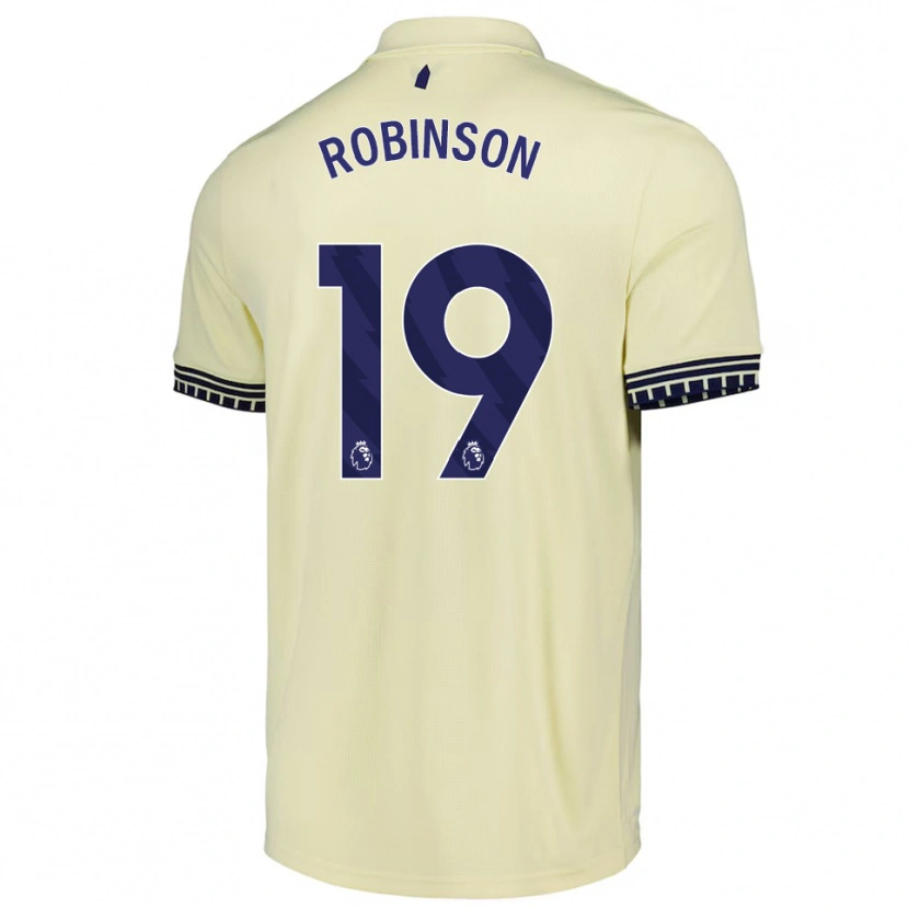 Danxen Kvinder Katie Robinson #19 Off White Sort Udebane Spillertrøjer 2025/26 Trøje T-Shirt