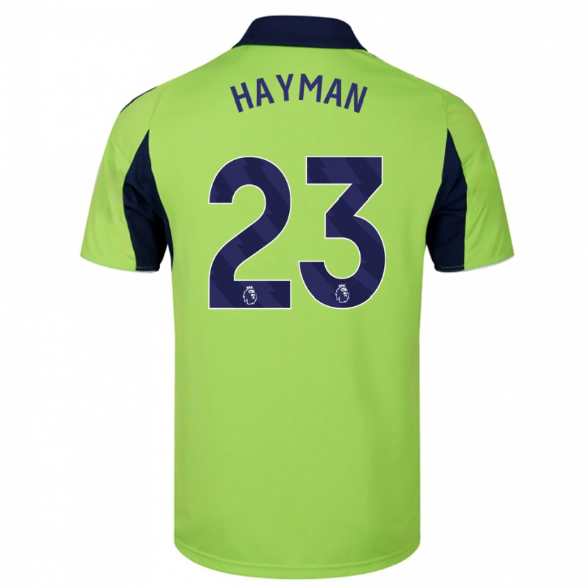 Danxen Kvinder Alex Hayman #23 Grøn Navy Hvid Udebane Spillertrøjer 2025/26 Trøje T-Shirt