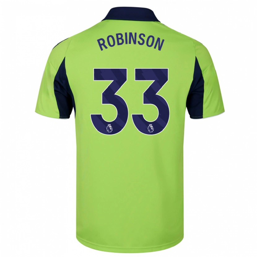 Danxen Kvinder Antonee Robinson #33 Grøn Navy Hvid Udebane Spillertrøjer 2025/26 Trøje T-Shirt