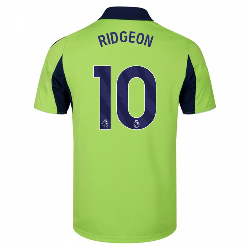 Danxen Kvinder Seth Ridgeon #10 Grøn Navy Hvid Udebane Spillertrøjer 2025/26 Trøje T-Shirt
