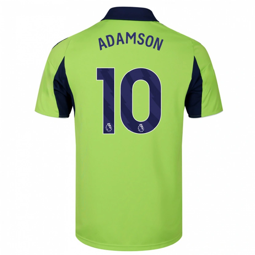 Danxen Kvinder Sasha Adamson #10 Grøn Navy Hvid Udebane Spillertrøjer 2025/26 Trøje T-Shirt