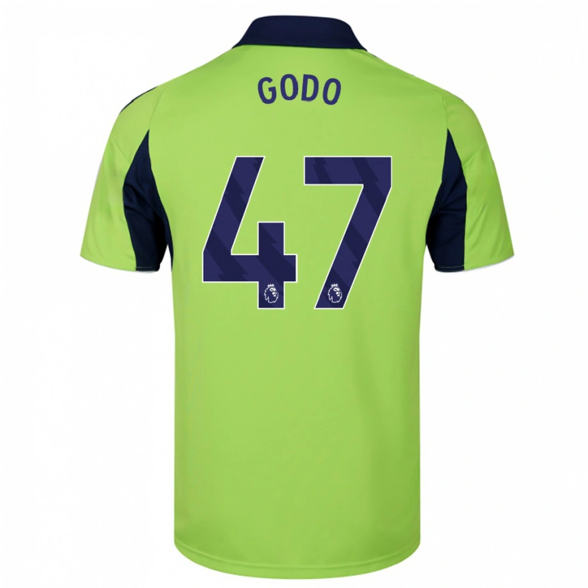 Danxen Kvinder Martial Godo #47 Grøn Navy Hvid Udebane Spillertrøjer 2025/26 Trøje T-Shirt