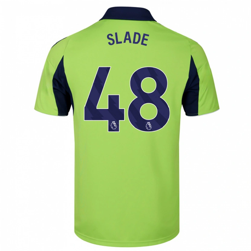 Danxen Kvinder Bradley Slade #48 Grøn Navy Hvid Udebane Spillertrøjer 2025/26 Trøje T-Shirt