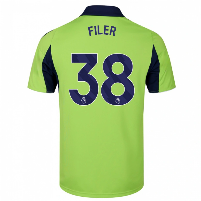 Danxen Kvinder Maddie Filer #38 Grøn Navy Hvid Udebane Spillertrøjer 2025/26 Trøje T-Shirt