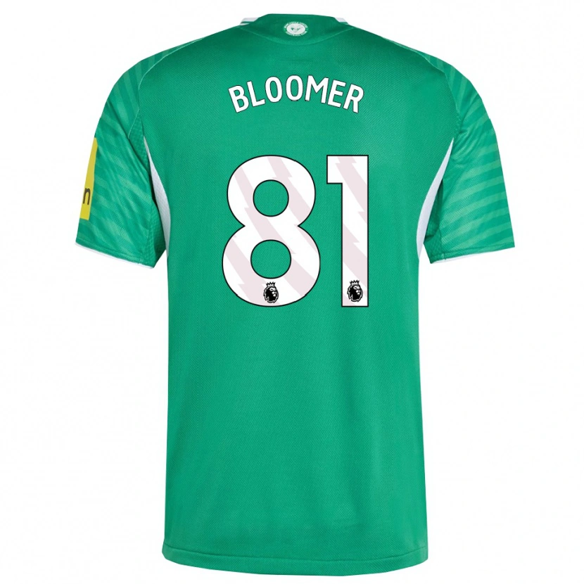 Danxen Kvinder Guy Bloomer #81 Grøn Hvid Udebane Spillertrøjer 2025/26 Trøje T-Shirt