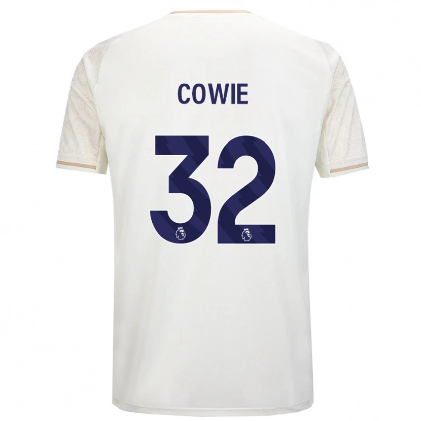 Danxen Kvinder Abi Cowie #32 Off White Sort Udebane Spillertrøjer 2025/26 Trøje T-Shirt
