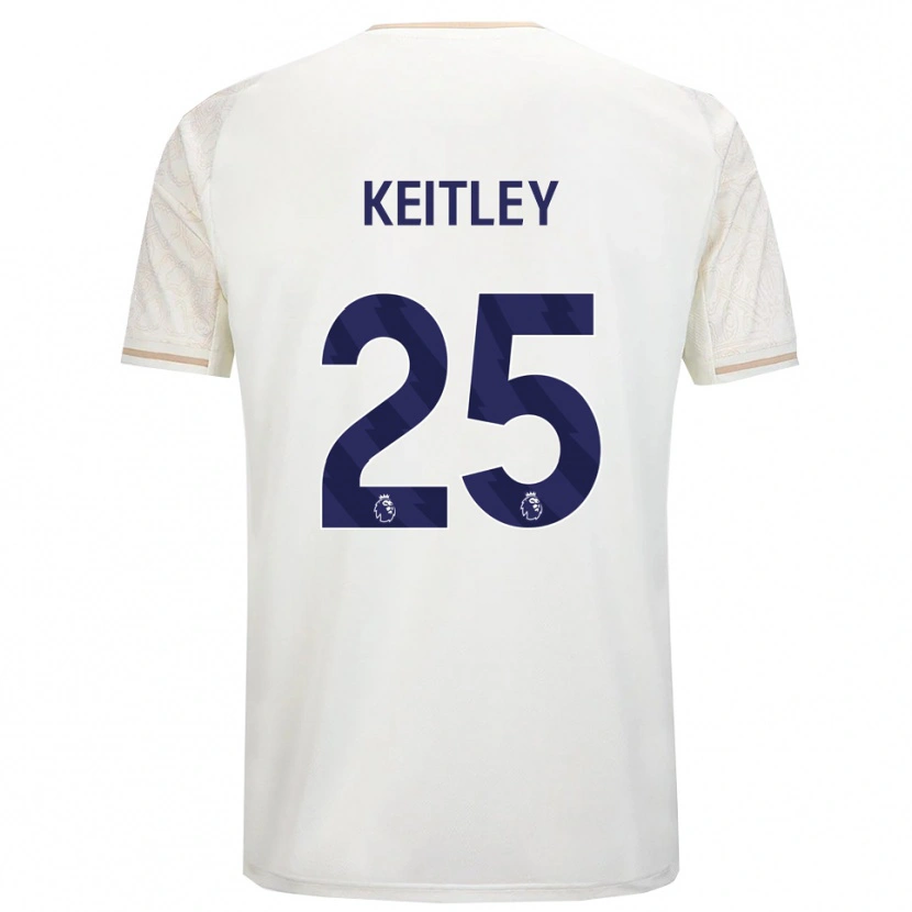 Danxen Kvinder Alice Keitley #25 Off White Sort Udebane Spillertrøjer 2025/26 Trøje T-Shirt