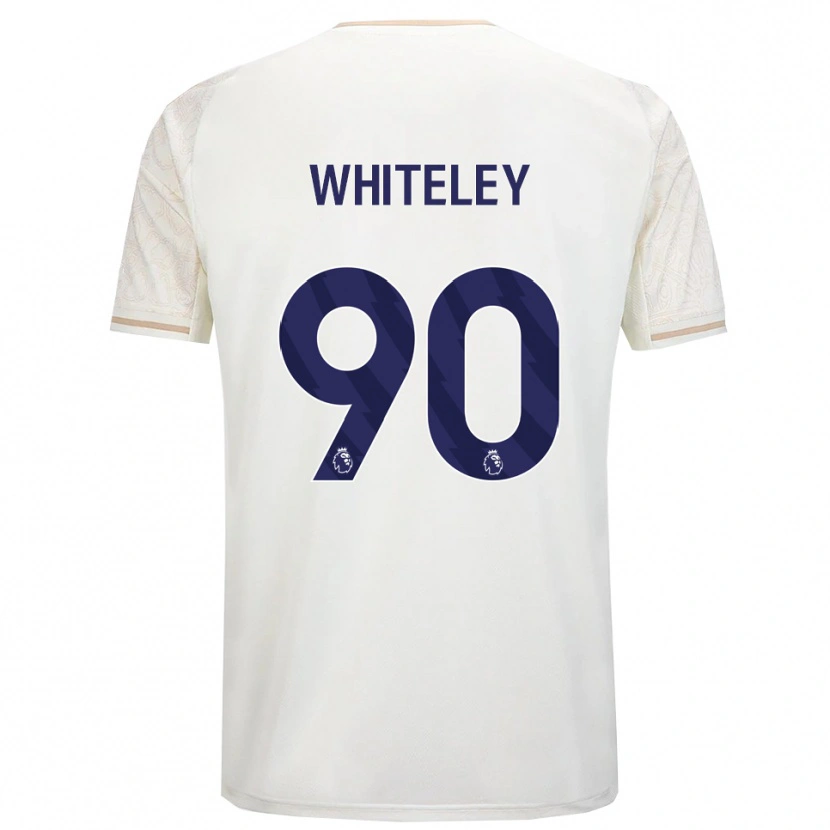Danxen Kvinder Jonathan Whiteley #90 Off White Sort Udebane Spillertrøjer 2025/26 Trøje T-Shirt