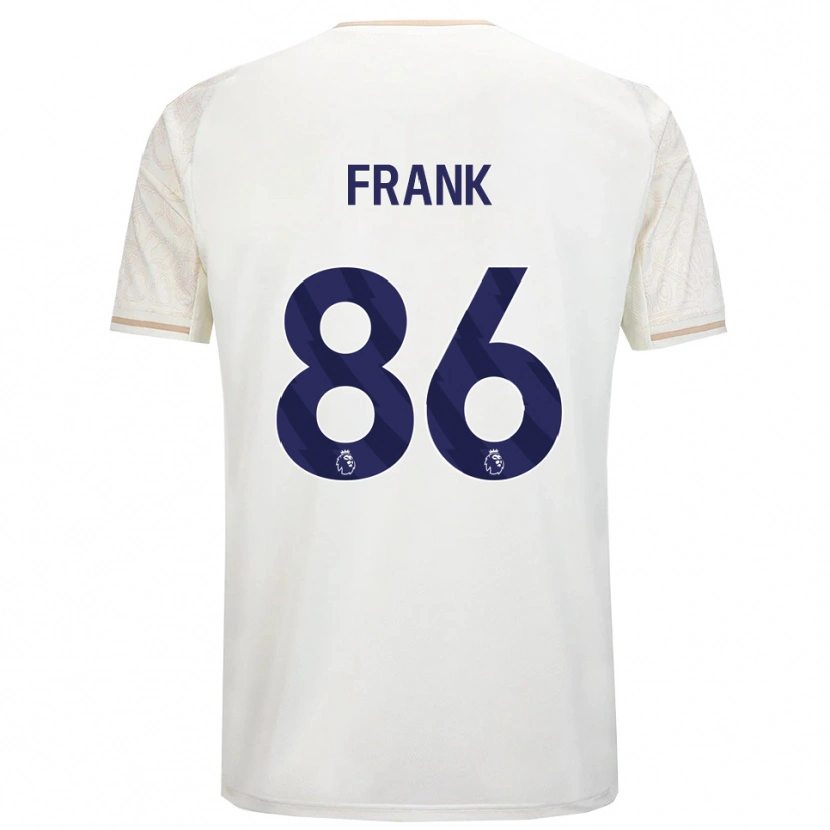 Danxen Kvinder Frank Djamna #86 Off White Sort Udebane Spillertrøjer 2025/26 Trøje T-Shirt