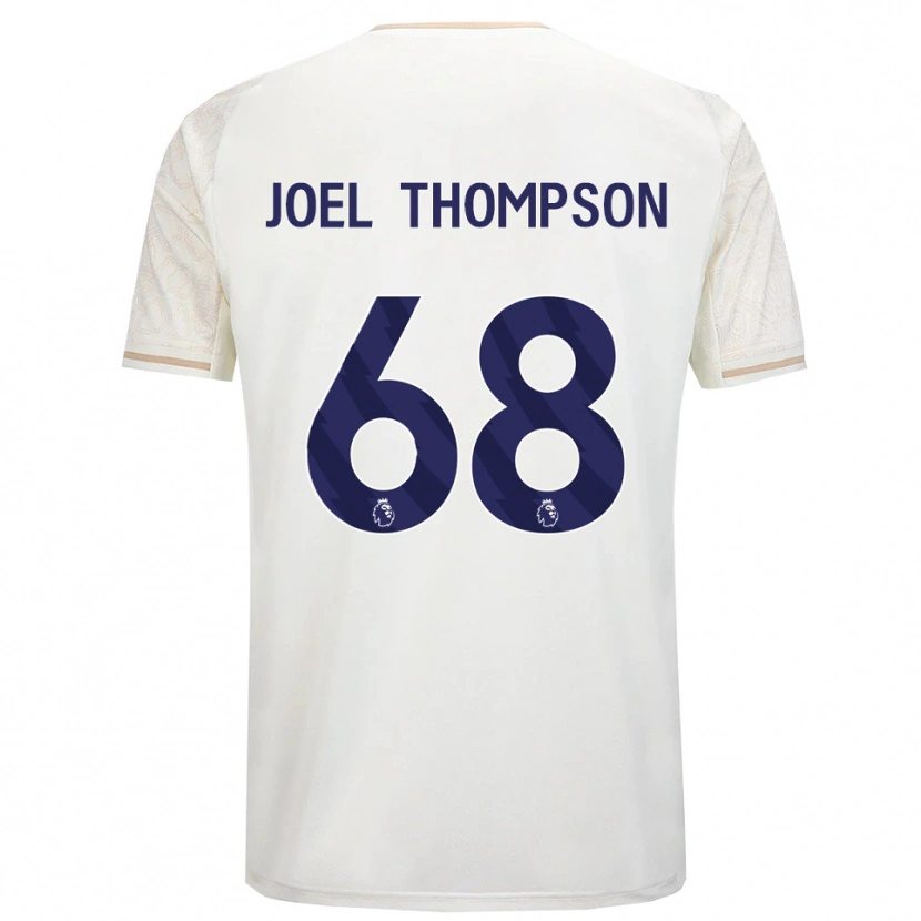 Danxen Kvinder Joel Thompson #68 Off White Sort Udebane Spillertrøjer 2025/26 Trøje T-Shirt