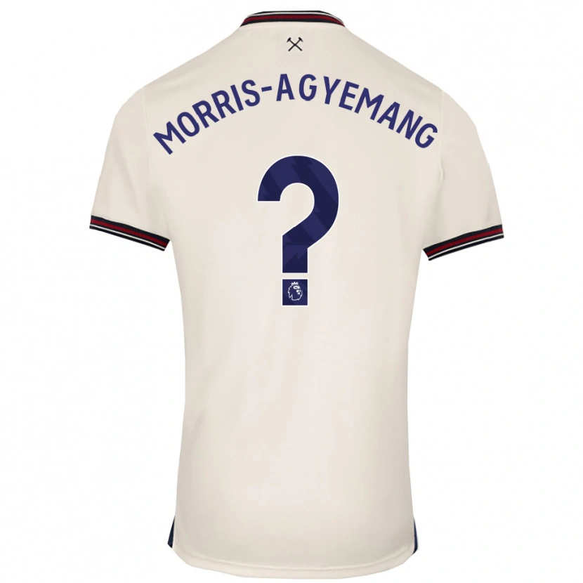 Danxen Kvinder Reggie Morris-Agyemang #0 Off White Udebane Spillertrøjer 2025/26 Trøje T-Shirt