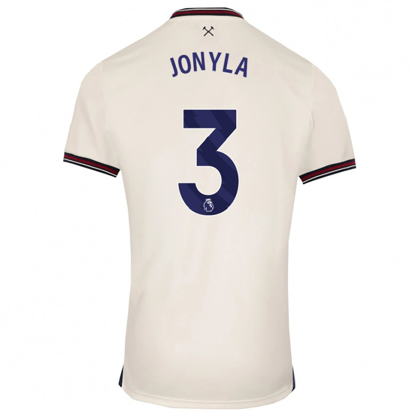 Danxen Kvinder Tomas Jonyla #3 Off White Udebane Spillertrøjer 2025/26 Trøje T-Shirt