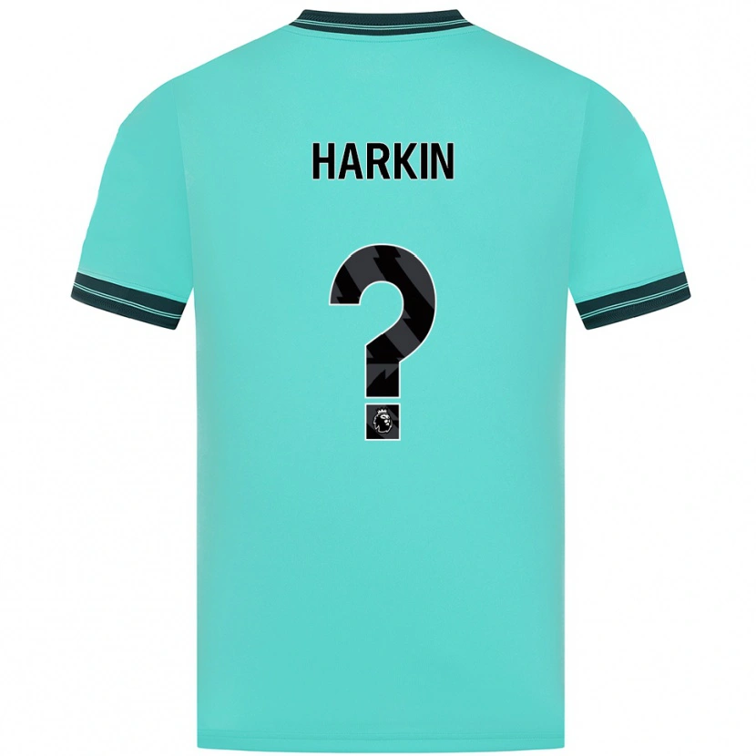 Danxen Kvinder Lee Harkin #0 Himmelblå Grøn Udebane Spillertrøjer 2025/26 Trøje T-Shirt