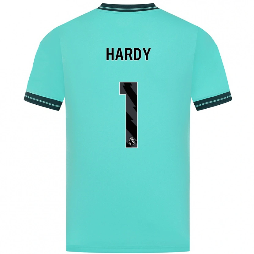 Danxen Kvinder George Hardy #1 Himmelblå Grøn Udebane Spillertrøjer 2025/26 Trøje T-Shirt