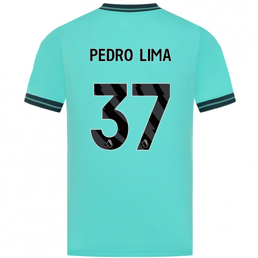 Danxen Kvinder Pedro Lima #37 Himmelblå Grøn Udebane Spillertrøjer 2025/26 Trøje T-Shirt