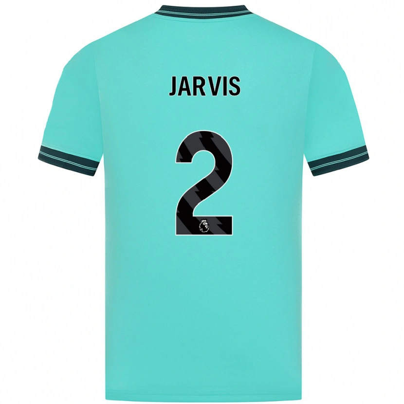 Danxen Kvinder Ryan Jarvis #2 Himmelblå Grøn Udebane Spillertrøjer 2025/26 Trøje T-Shirt