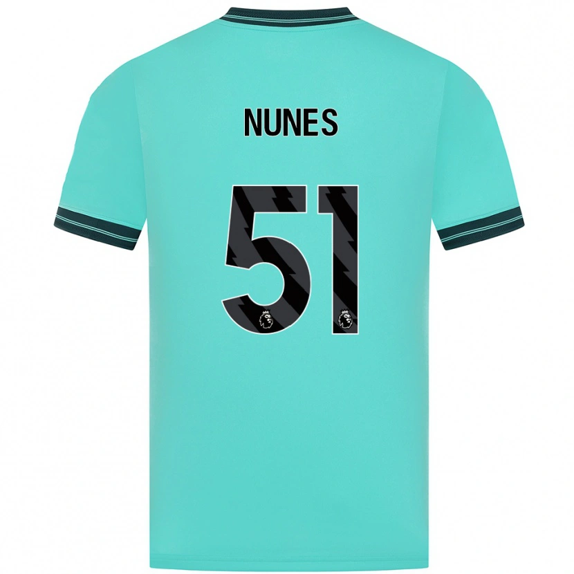 Danxen Kvinder Grazi Nunes #51 Himmelblå Grøn Udebane Spillertrøjer 2025/26 Trøje T-Shirt