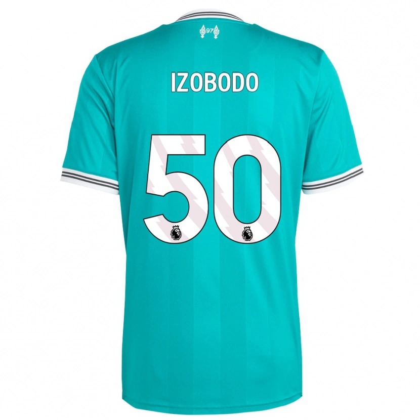 Danxen Kvinder Elijah Izobodo John #50 Grøn Hvid Tredje Sæt Spillertrøjer 2025/26 Trøje T-Shirt