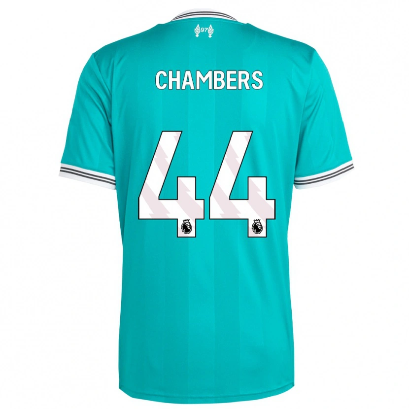 Danxen Kvinder Luke Chambers #44 Grøn Hvid Tredje Sæt Spillertrøjer 2025/26 Trøje T-Shirt