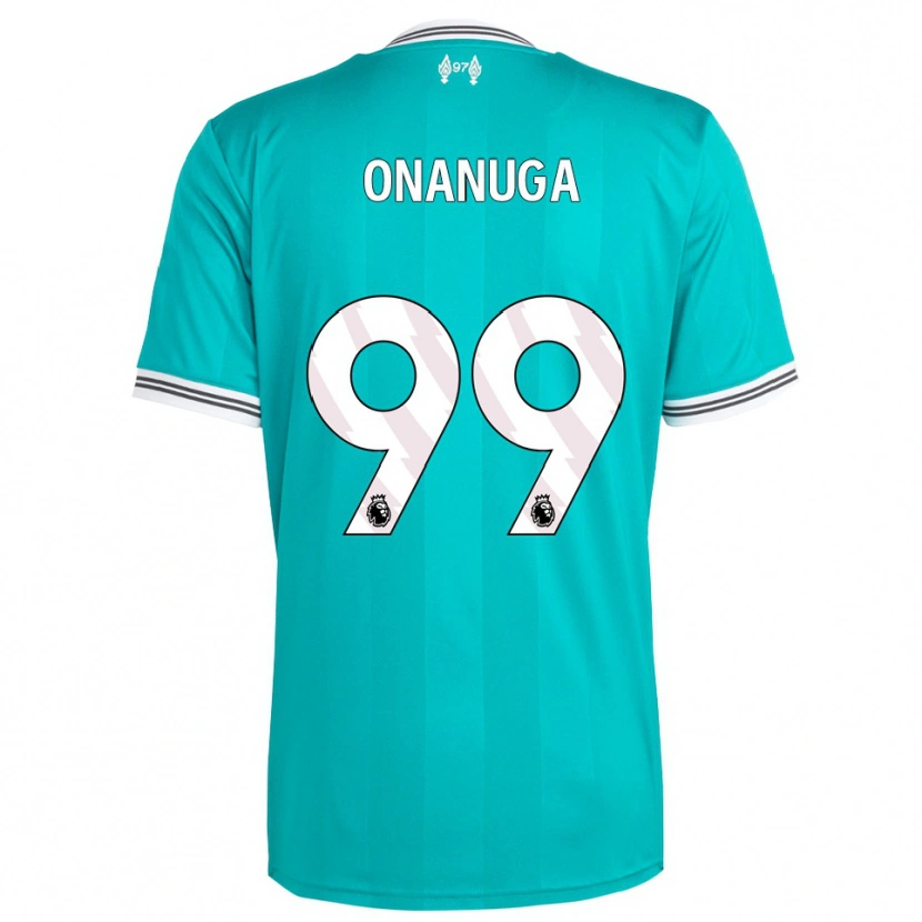 Danxen Kvinder Fola Onanuga #99 Grøn Hvid Tredje Sæt Spillertrøjer 2025/26 Trøje T-Shirt