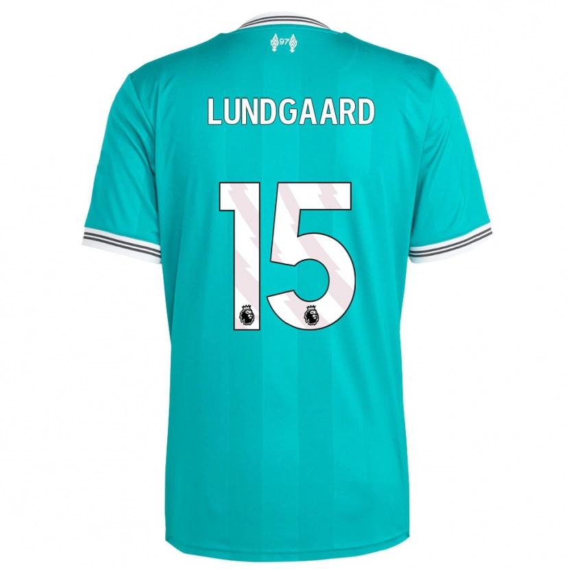 Danxen Kvinder Sofie Lundgaard #15 Grøn Hvid Tredje Sæt Spillertrøjer 2025/26 Trøje T-Shirt