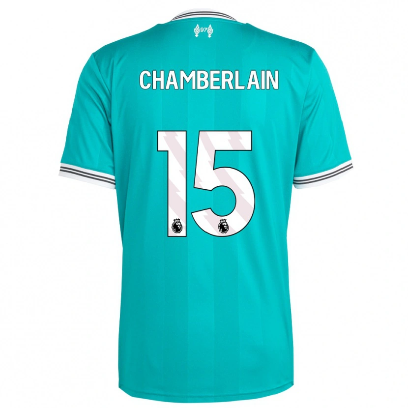 Danxen Kvinder Alex Oxlade Chamberlain #15 Grøn Hvid Tredje Sæt Spillertrøjer 2025/26 Trøje T-Shirt