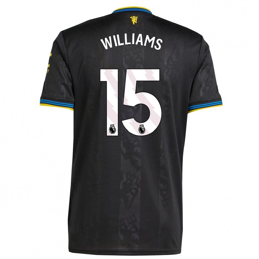 Danxen Kvinder Joe Williams #15 Sort Gul Blå Tredje Sæt Spillertrøjer 2025/26 Trøje T-Shirt