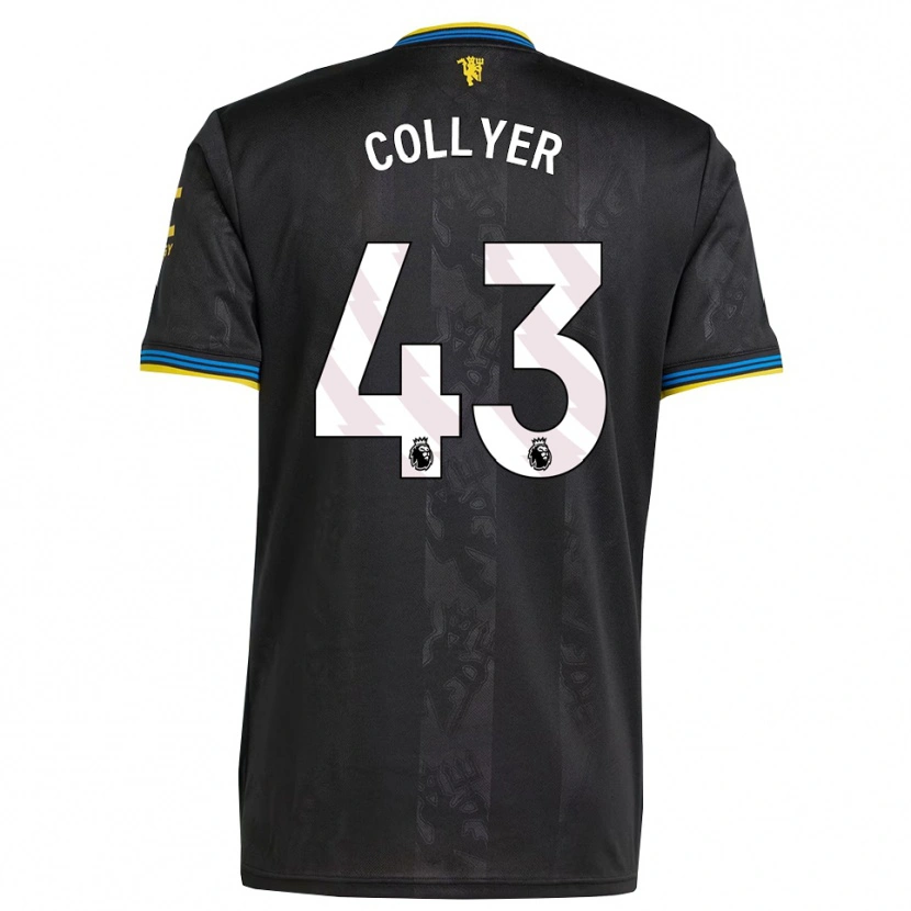 Danxen Kvinder Toby Collyer #43 Sort Gul Blå Tredje Sæt Spillertrøjer 2025/26 Trøje T-Shirt