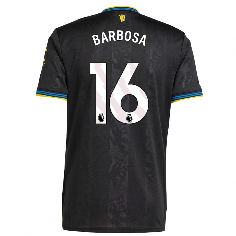 Danxen Kvinder Neithan Barbosa #16 Sort Gul Blå Tredje Sæt Spillertrøjer 2025/26 Trøje T-Shirt